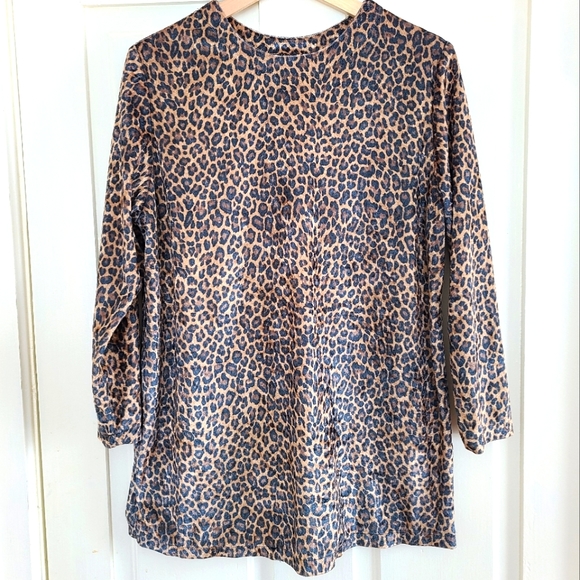 VINTAGE - Leopard print velvet top - Picture 10 of 13